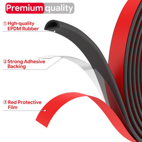 UIOCSSC EPDM foam rubber seal strip for reliable sealing across extreme temperatures.