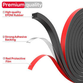 UIOCSSC RV door seal with adhesive backing for quick, durable exterior sealing