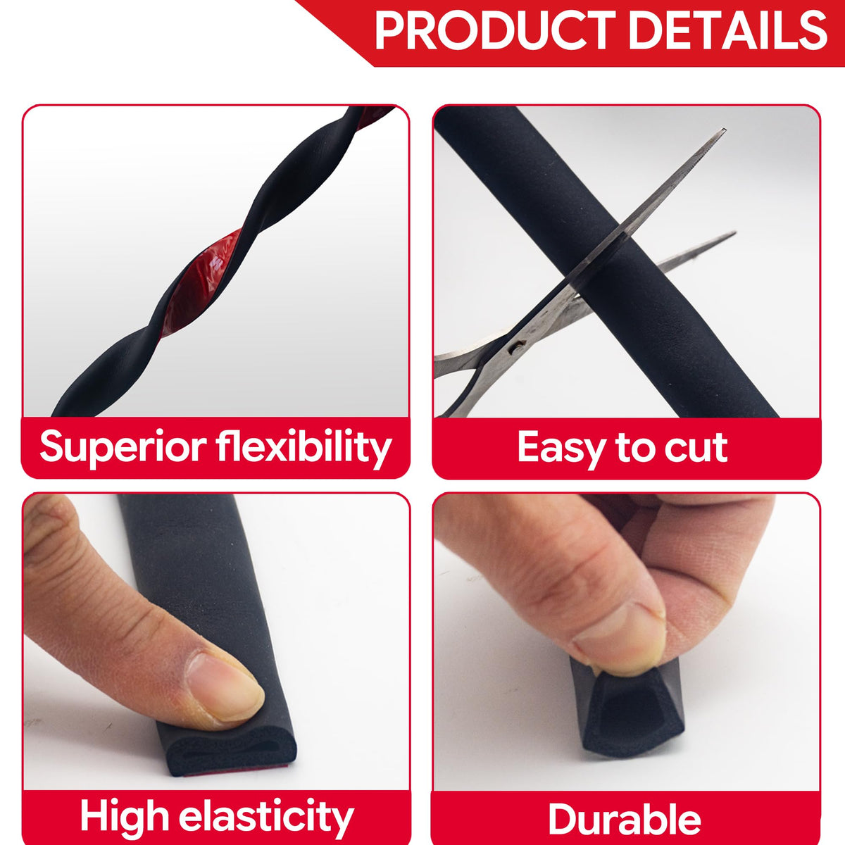 UIOCSSC wide-application seal fits doors, windows, RVs, cars, and boats for versatile protection.