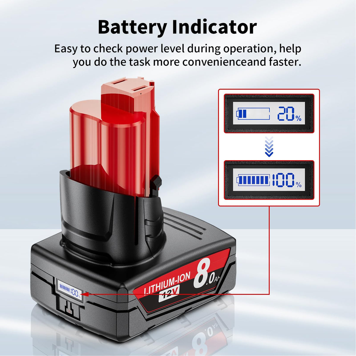 Uionvot Makita-compatible battery powers BL1860, BL1850, BL1840 and other 18V tools.