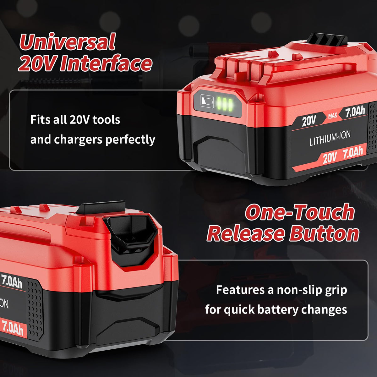 Built-in safety protection circuit in Uionvot battery for safer operation.