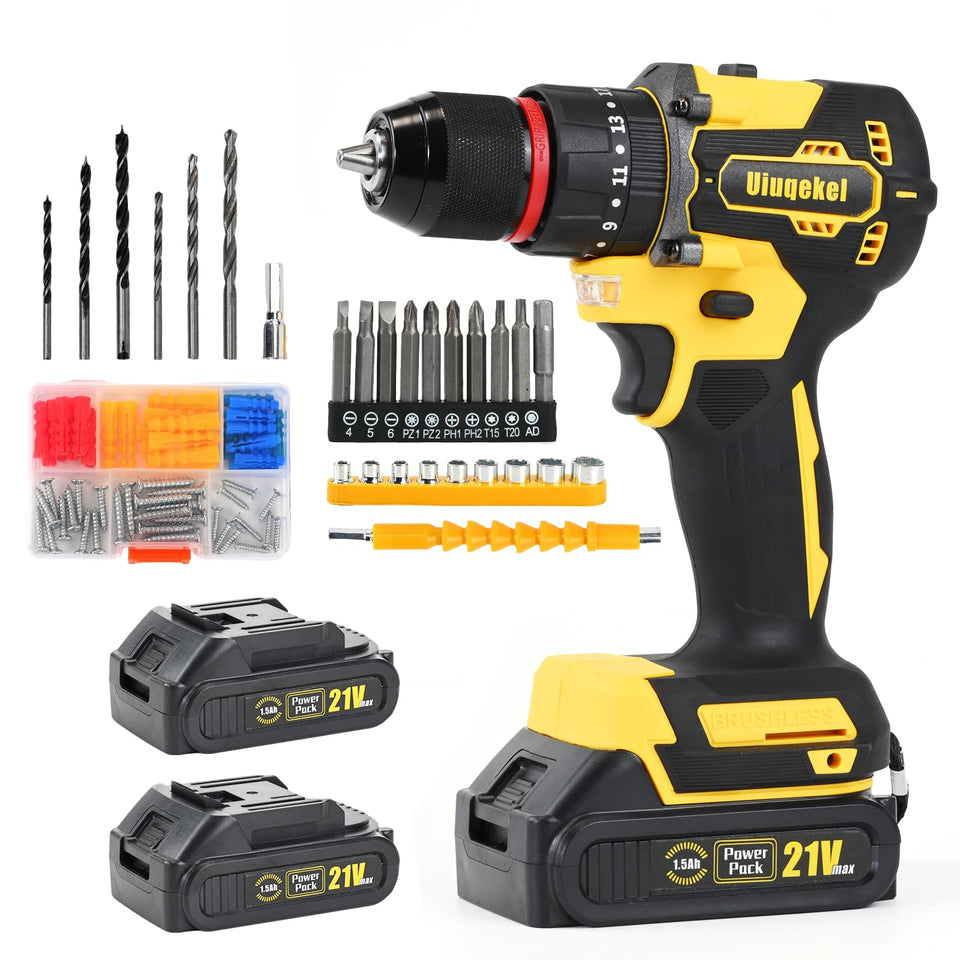 Uiuqekel brushless cordless drill-575-in-lbs-torque for powerful drilling and fastening