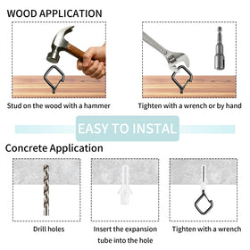 Uiyicil rust resistant coating hook built for indoor and outdoor use