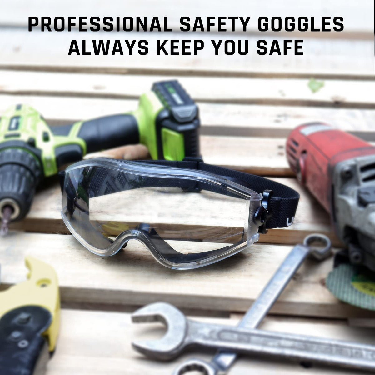 UKNOW Safety Goggles Dust and UV Protection for diverse work and outdoor use.