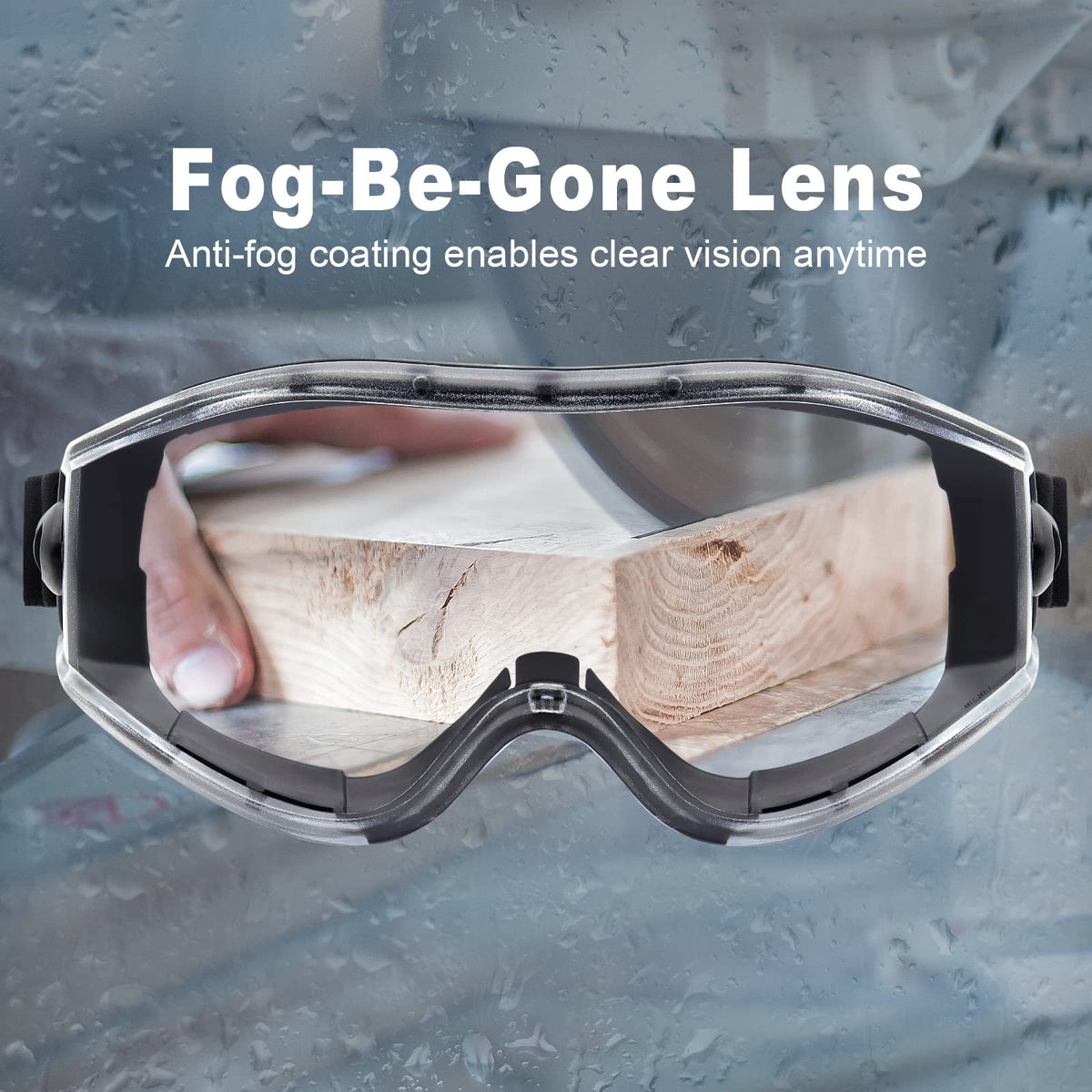 UKNOW Safety Goggles Ventilation Ports promote airflow and reduce internal fog.