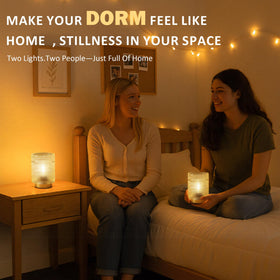 ULAROOM glass shade lamp for shelves diffuses cozy illumination
