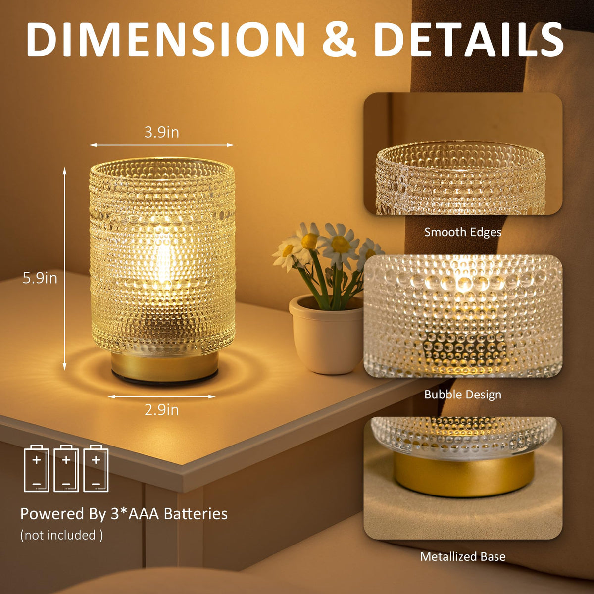 ULAROOM timer table lamp on kitchen counter adds subtle ambience