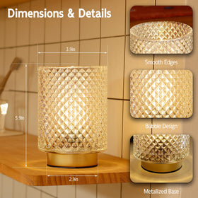 ULAROOM glass shade diffuses light to highlight decor without glare.