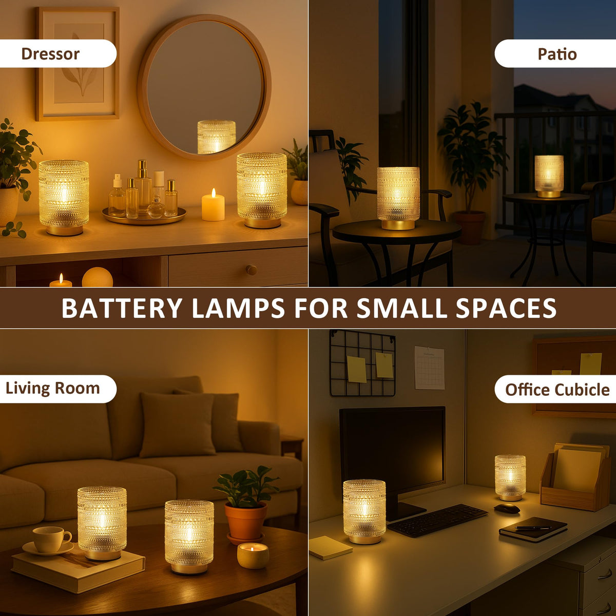 ULAROOM indoor dry-use lamp keeps surfaces softly lit