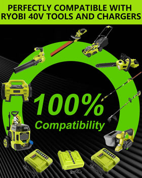 ULATI Ryobi 40V 7.5Ah battery lightweight design for easy handling