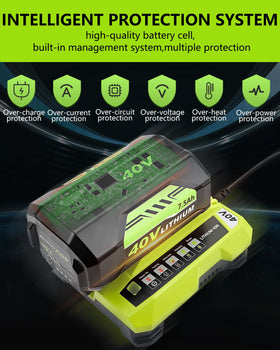 ULATI Ryobi 40V 7.5Ah battery undergoing testing for OEM reliability