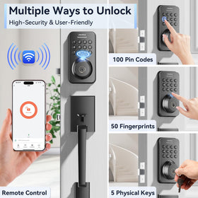 Ulecoce keyless entry app control setup showing remote management from smartphone.