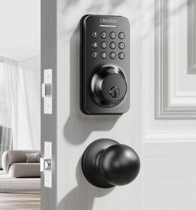 Ulecoce keyless entry lock front view for secure front door access