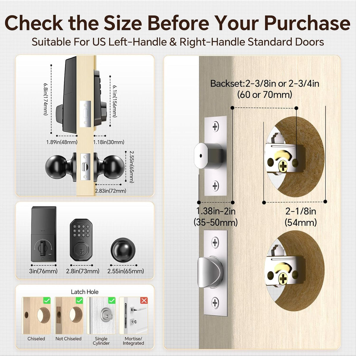 Ulecoce 4-in-1 keyless entry supports codes, app, keypad, and keys