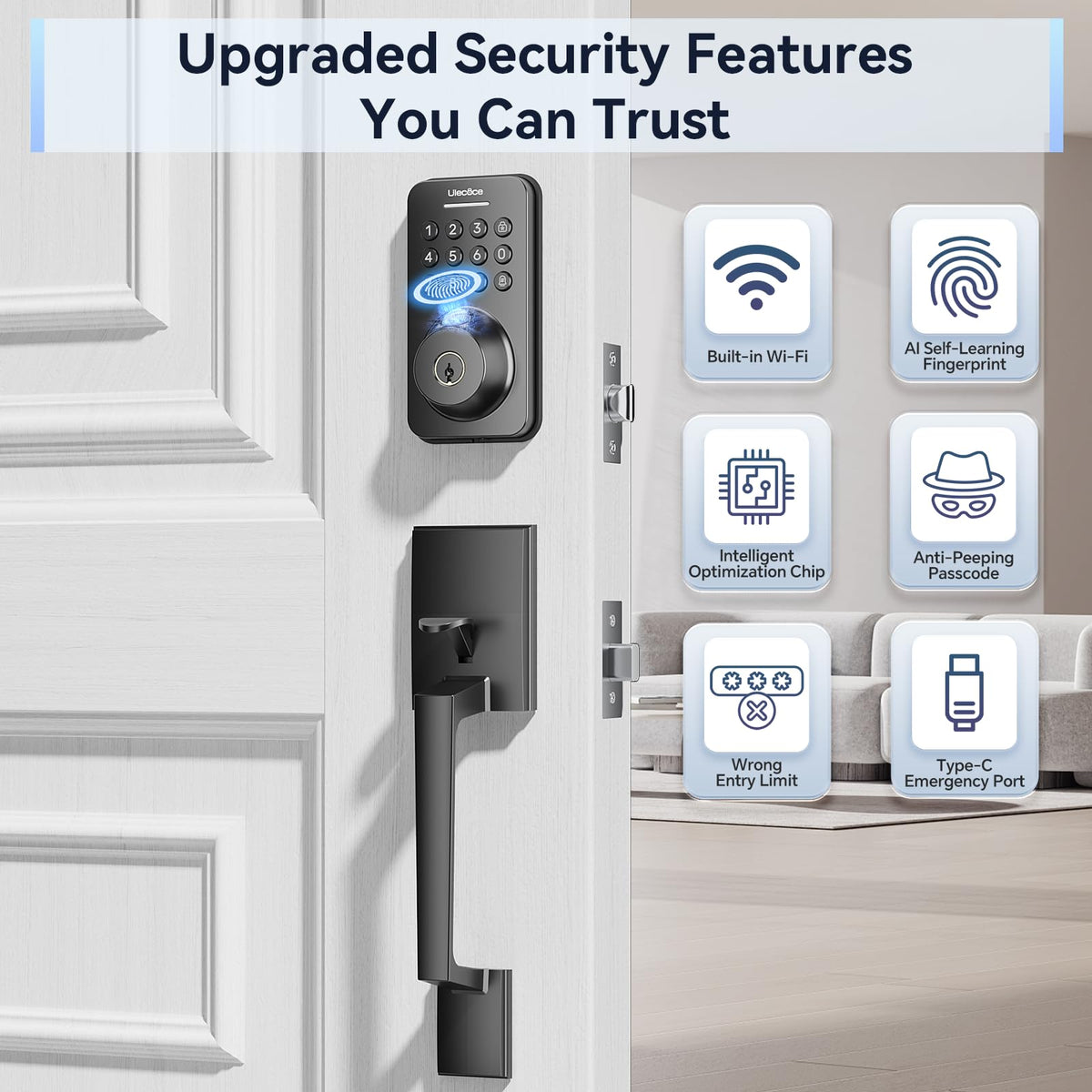 Ulecoce remote access with time-limited keys managed via app for visitors.
