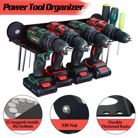 ULIBERMAGNET holds four drills and nine screwdrivers for efficient work