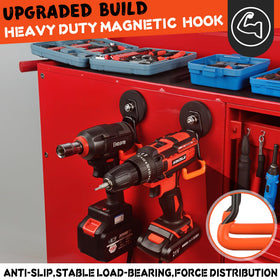ULIBERMAGNET bent-design anti-slip hook keeps items firmly in place.