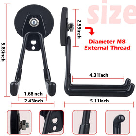 ULIBERMAGNET double-hook neodymium magnet securely holds multiple tools