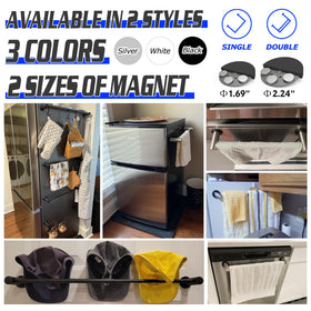 ULIBERMAGNET easy-install magnetic towel rail on metal surface