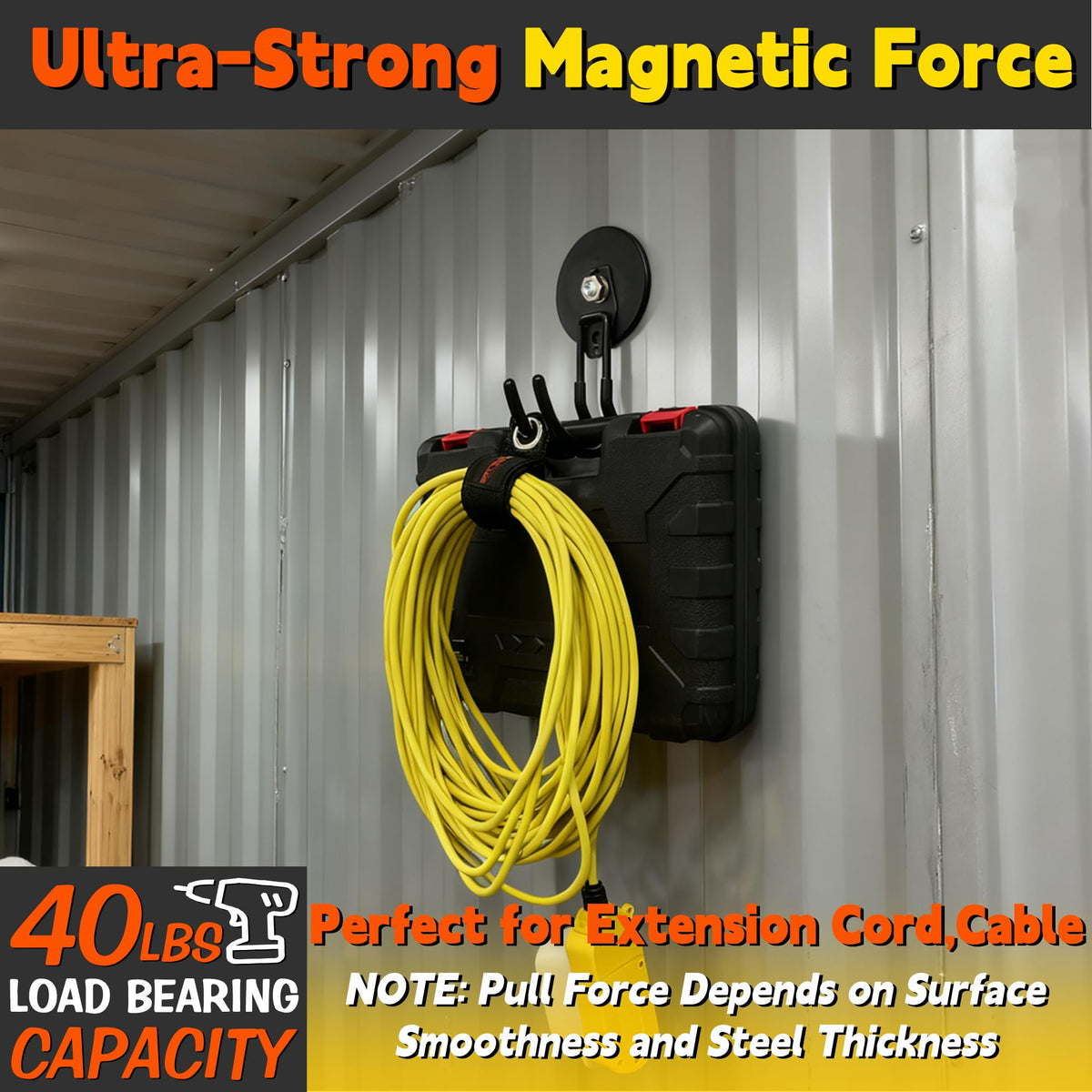 ULIBERMAGNET RV-friendly hook for compact storage and quick access.