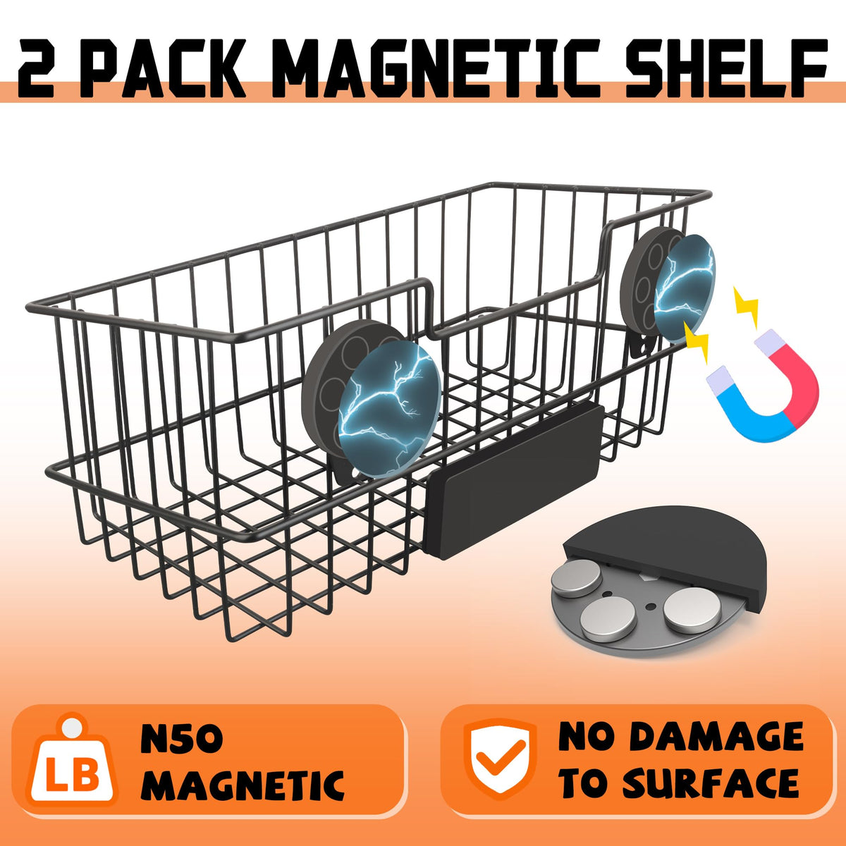 ULIBERMAGNET magnetic tool holder organizing garage tools.