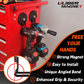 ULIBERMAGNET Giant Hooks magnetic base with rubber wrap reduces scratches