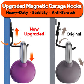 ULIBERMAGNET Giant Hooks soft rubber coating protects tool surfaces
