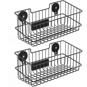 ULIBERMAGNET magnetic basket large capacity on a fridge for organized storage.