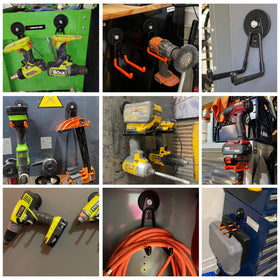 ULIBERMAGNET magnetic hook on metal surface demonstrating strong hold for cords and tools