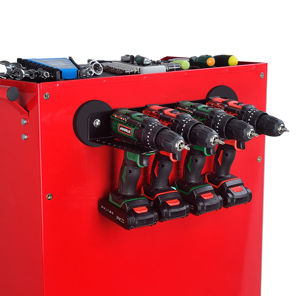 ULIBERMAGNET magnetic power tool organizer on wall with drills and drivers for quick access