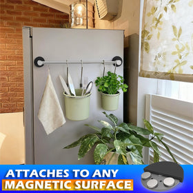 ULIBERMAGNET magnetic towel bar on cabinet door for tidy spaces