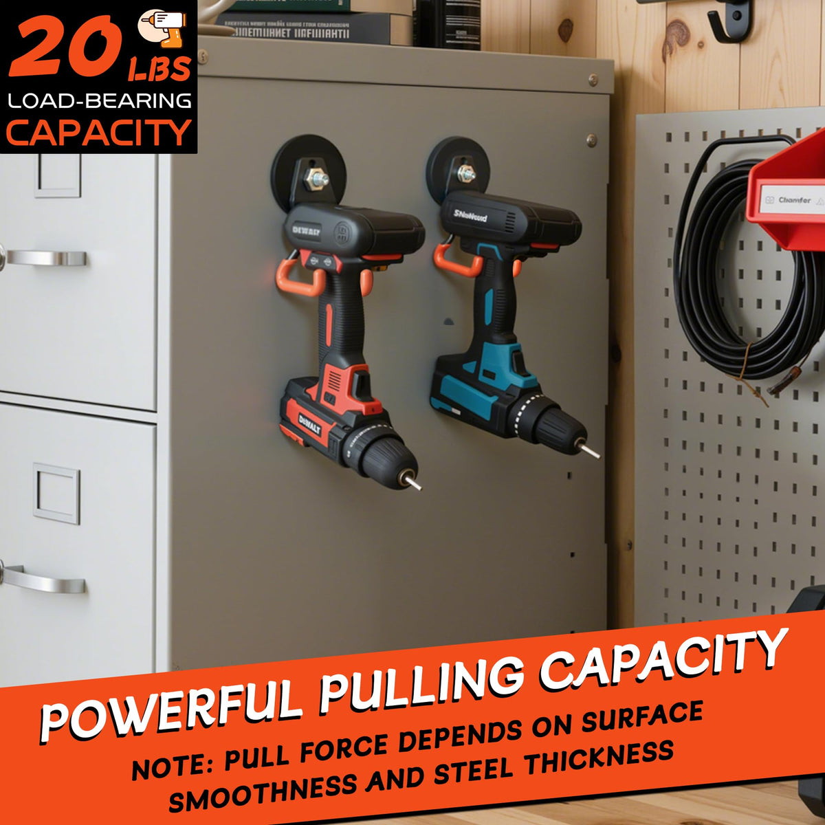 ULIBERMAGNET no-drill installation allows quick, surface-safe setup.