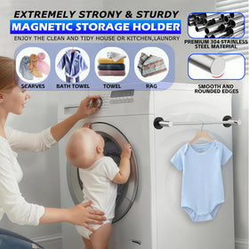 ULIBERMAGNET non-slip magnets secure towels on metal surfaces