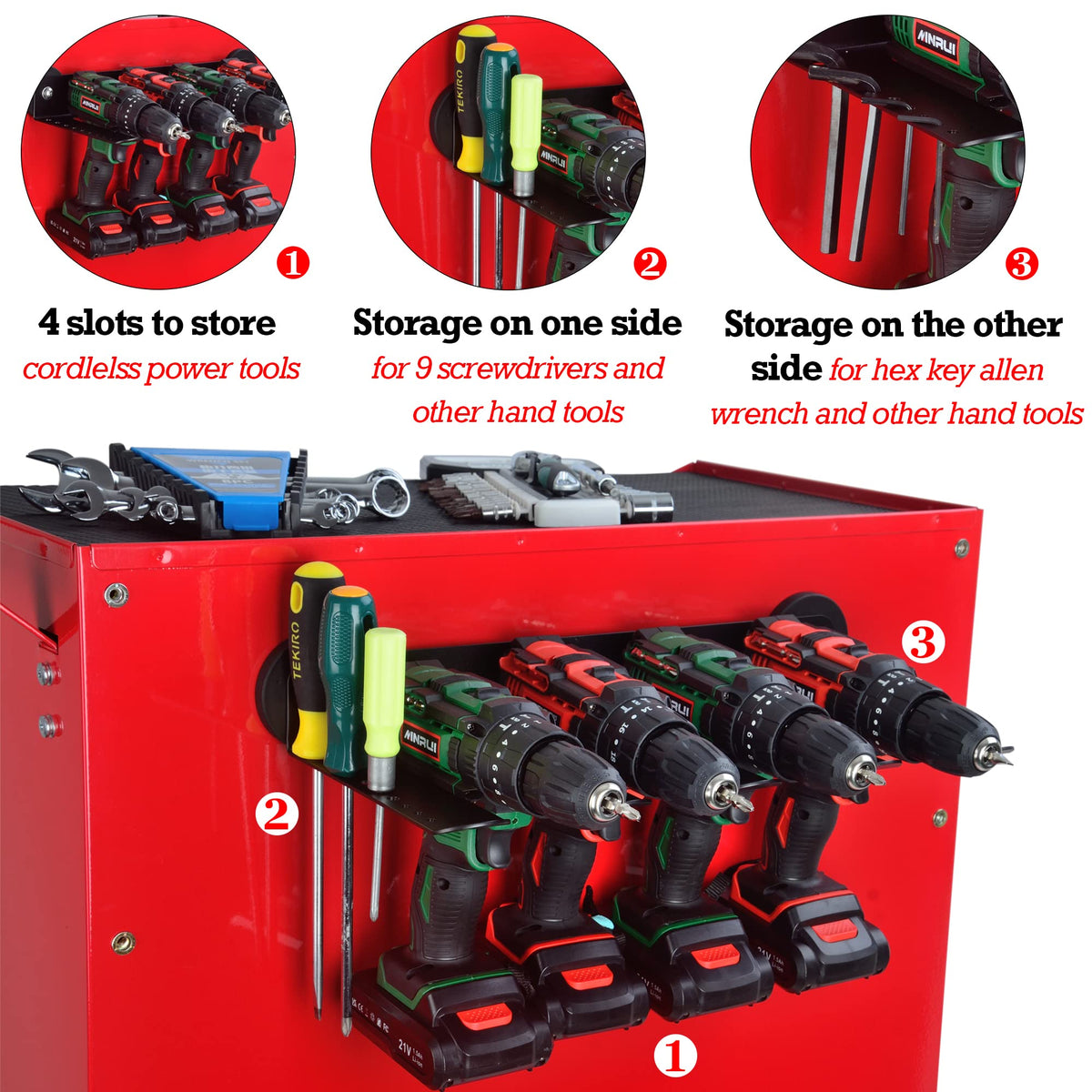 ULIBERMAGNET removable tool rack offers flexible positioning for easy tool access