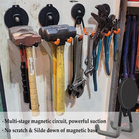 ULIBERMAGNET rubber-coated magnet hook protects surfaces from scratches