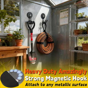ULIBERMAGNET Extension cord hook keeps cables tidy and tangle-free.