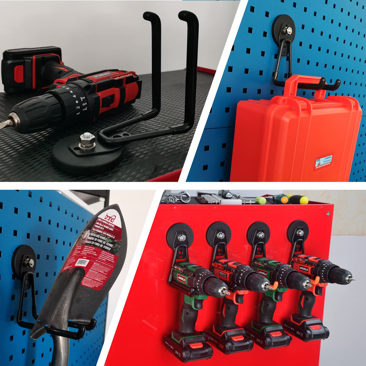 ULIBERMAGNET store drills ladders tools and garden gear using magnetic hooks