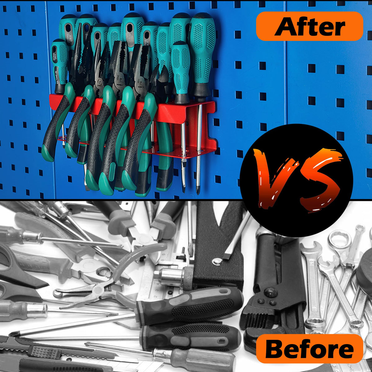ULIBERMAGNET compact wall-mount design saves workspace on pegboard