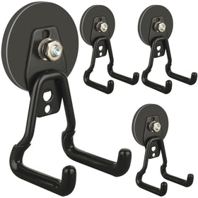ULIBERMAGNET upgraded large magnetic hook on a shelf holding tools securely.