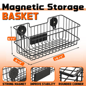 ULIBERMAGNET wire mesh shelf organizer on wall transforming vertical space.
