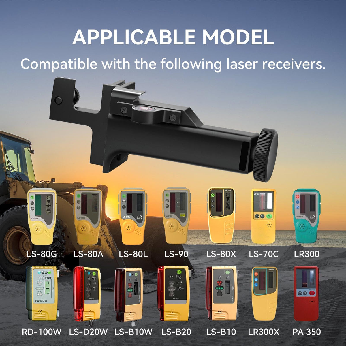 ULTCUUI Holder 6 laser receiver bracket tripod mount enables stable job-site alignment