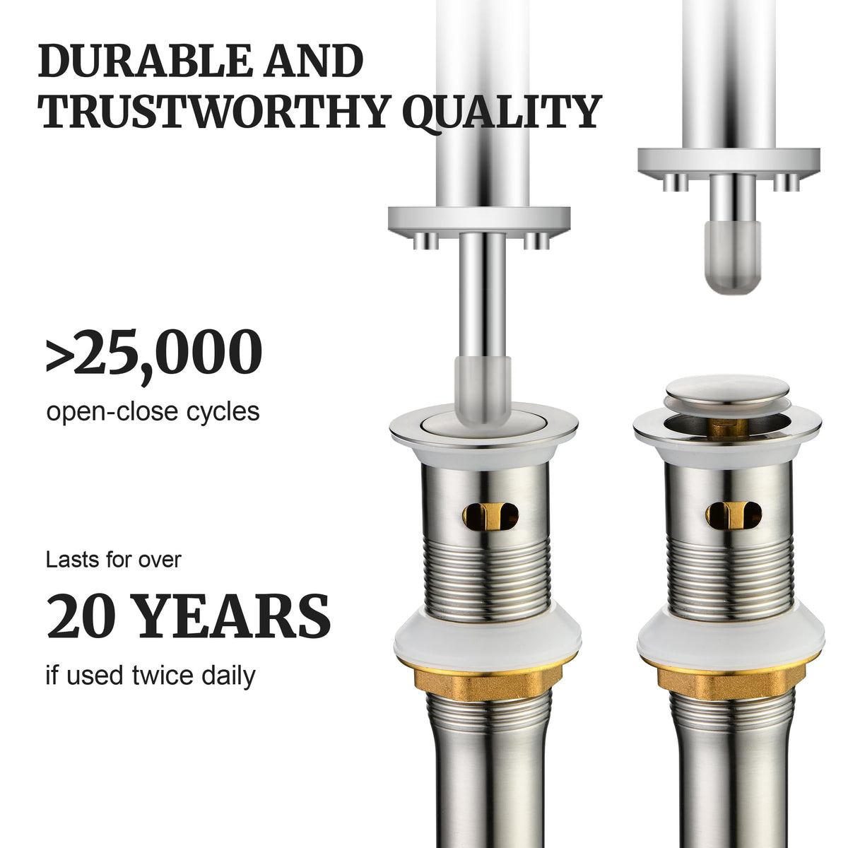 Ultimate Unicorn brushed-nickel finish assembly adds stylish bath upgrade