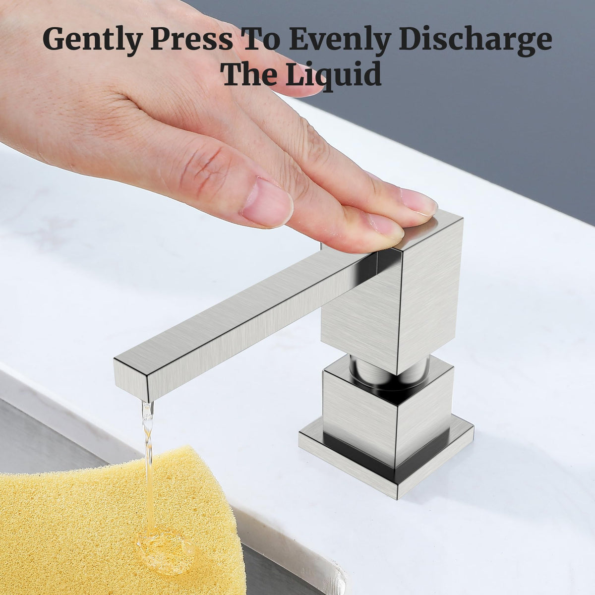 Shiny finish elevates kitchen aesthetics while staying easy to wipe clean.
