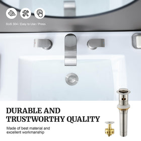 Ultimate Unicorn metal pop-up drain strainer with reliable seal