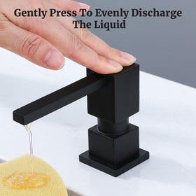 Ultimate Unicorn dish soap use, efficient pour with built-in brass nozzle.