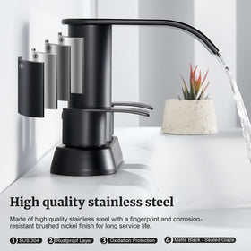 Ultimate Unicorn Waterfall faucet in use on vanity with elegant flow