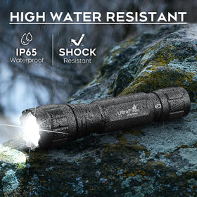ULTRAFIRE WF-501B PRO IPX-65 waterproof rating for rain and dust durability