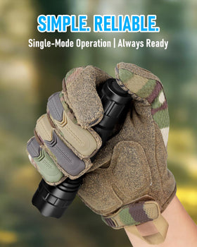 ULTRAFIRE WF-501B aluminum body ensures rugged durability in harsh conditions.