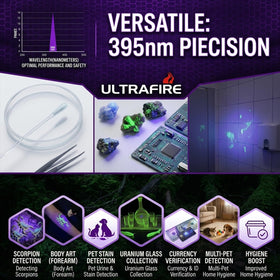 ULTRAFIRE WF-502B bed bug detection in dark rooms