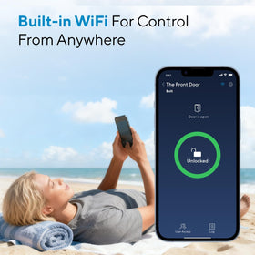 ULTRALOQ Bolt supports 50 fingerprints and passcodes for flexible access.